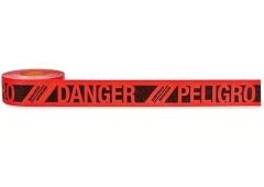 Red DANGER tape- Refinforced