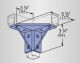 90 double corner gusset Zinc