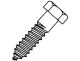 1/4"x 5"hex lag screw