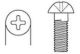 1/4"-20 X 7/8"PH.RD./MS