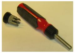 Ratcheting screwdriver w/
