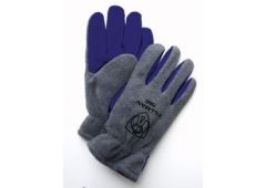 Gray Polar Fleece Gloves L