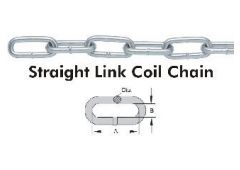 chain,straight coil-2/0 zn.