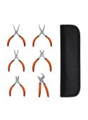 6pc mini pliers set